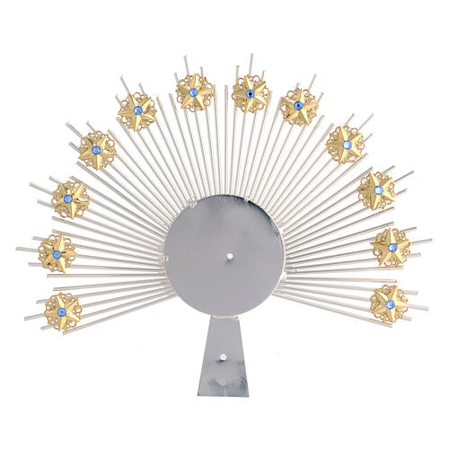 Radiant halo with flower decorations 1