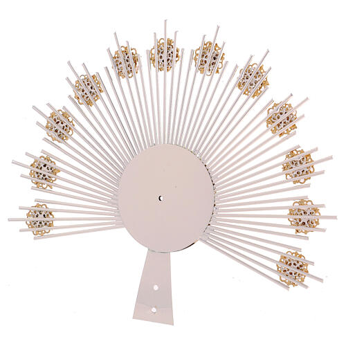 Radiant halo with flower decorations 6
