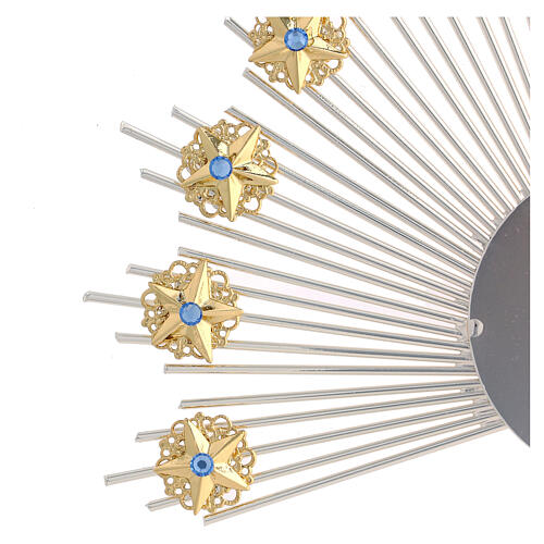 Couronne d'étoiles laiton or argent 2
