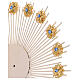 Stellario ottone filigrana oro argento s4