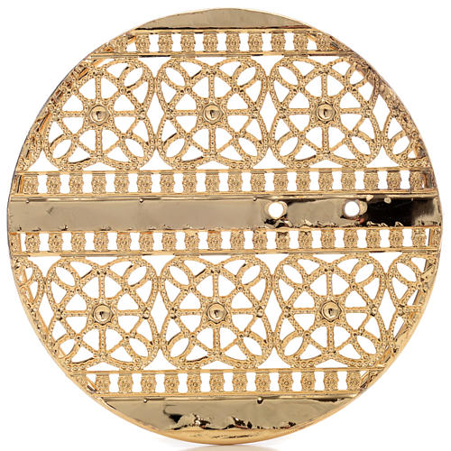 Stallario aus vergoldetem Messingfiligran mit Stickereimuster 5