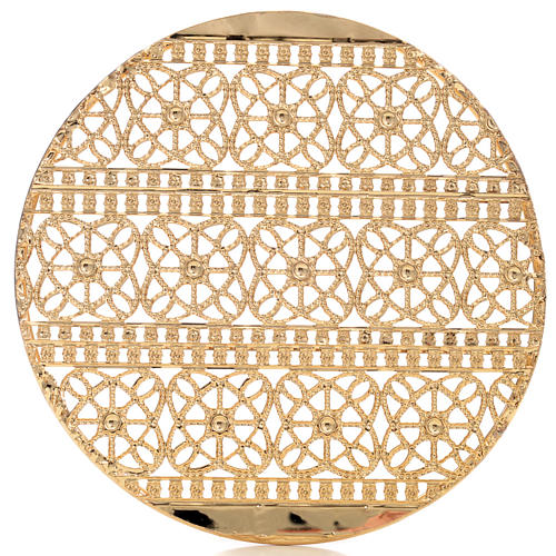 Halo in gold plated brass filigree 3