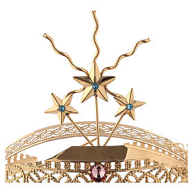 Diadem Filigran aus vergoldetem Messing s4