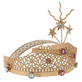 Diadem Filigran aus vergoldetem Messing s5