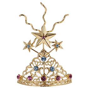 Diadema in ottone filigrana dorata s1