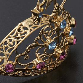 Diadema in ottone filigrana dorata s3