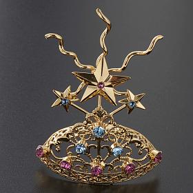 Diadema in ottone filigrana dorata s4