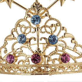 Diadema in ottone filigrana dorata s8