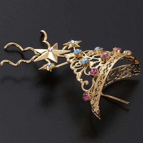 Diadema in ottone filigrana dorata 5