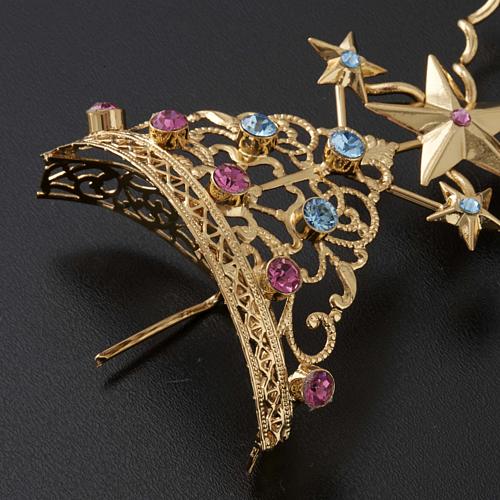 Diadema in ottone filigrana dorata 6