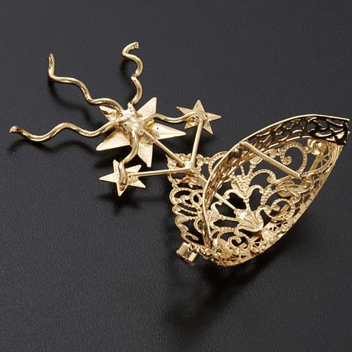 Diadema in ottone filigrana dorata 7