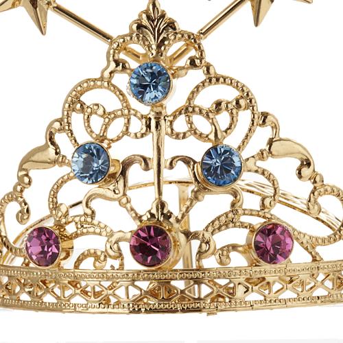 Diadema in ottone filigrana dorata 8