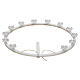 STOCK Plexiglass halo with lighting flowers, 12 in s3