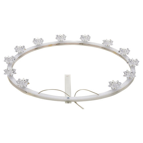 STOCK Auréole lumineuse en plexiglass fleur 30 cm 2