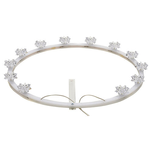 STOCK Aureola in plexiglass luminosa fiore 30 cm 1
