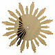 Aureola sol con rayos latón dorado 25 cm s1