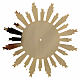Aureola sol con rayos latón dorado 25 cm s2