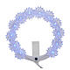 Plexiglas luminous halo with flowers and light blue LED s5