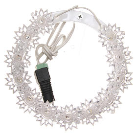 Aureola in Plexiglass luminosa Fiore led azzurri 10 CM s14