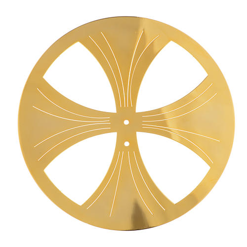 Aureola latón dorado circular 1