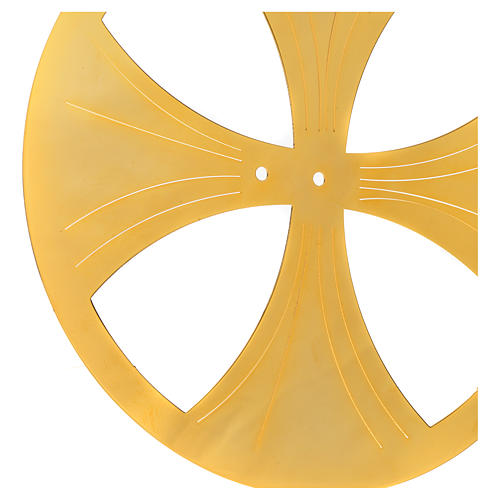 Aureola latón dorado circular 2