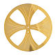Aureola latón dorado circular s1