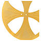 Aureola latón dorado circular s2