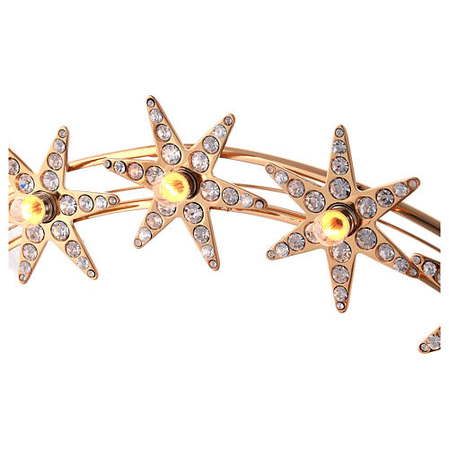 Couronne lumineuse ampoules et strass 3