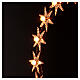 Auréola luminosa com lâmpadas e cristais strass s7