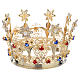 Coroa real latão e strass s2
