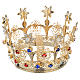 Crown with flowers and strass decorations s1