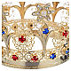 Crown with flowers and strass decorations s3
