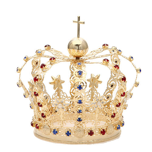 Crown with stars and strass inlays 2