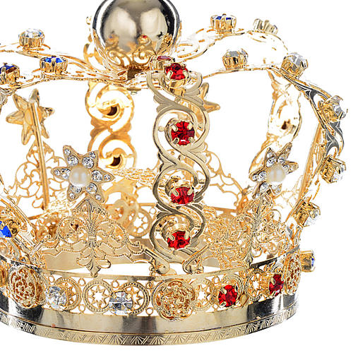 Crown with stars and strass inlays 3