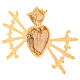 Heart with seven swords in cast brass for Our Lady of Sorrow s3