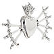 Heart with Seven Swords for Our Lady of Sorrows in silver-plated brass s2