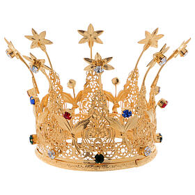 Royal crown for statues, flowers and gems, 10 cm diameter