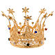 Royal crown for statues, flowers and gems, 10 cm diameter s1