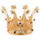 Royal crown with flowers and gems for statues 4 in diameter s4