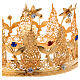 Royal crown for statues with stones and flowers 6 1/4 in s2