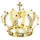 Corona imperial con cruz en la punta para etatuas diám. 15 cm s3
