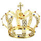 Corona imperial con cruz en la punta para etatuas diám. 15 cm s5