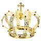Corona imperial con cruz en la punta para etatuas diám. 15 cm s7