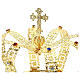 Corona imperiale con croce sulla punta per statue diam. 15 cm s2