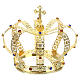 Imperial crown with cross on the top for statues 6 in diameter s1