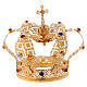 Imperial style crown cross and gems for statues 4 in diameter s4