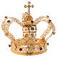 Imperial style crown cross and gems for statues 4 in diameter s6