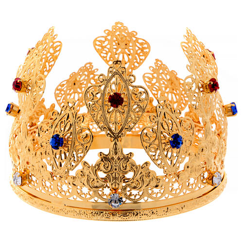 Ducal crown for statues, stones, 12 cm diameter 1