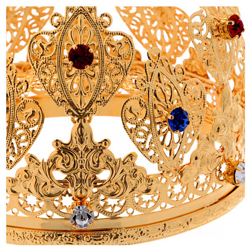 Ducal crown for statues, stones, 12 cm diameter 2