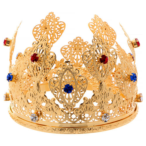 Ducal crown for statues, stones, 12 cm diameter 3